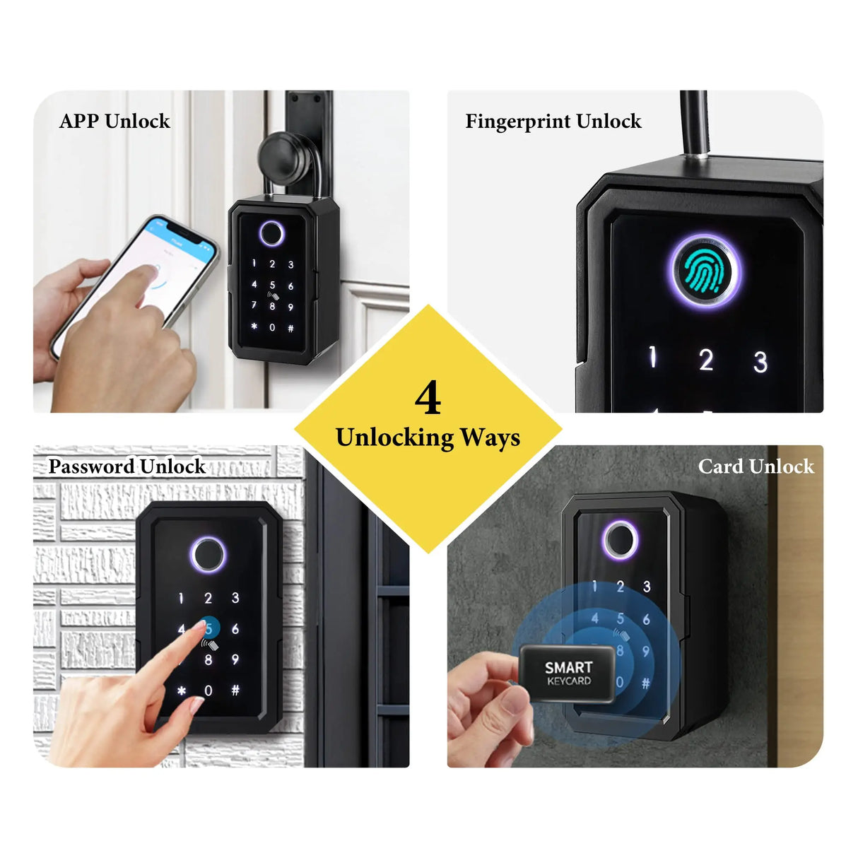 Key Safe Tuya Ttlock Fingerprint Bluetooth Wifi Digital