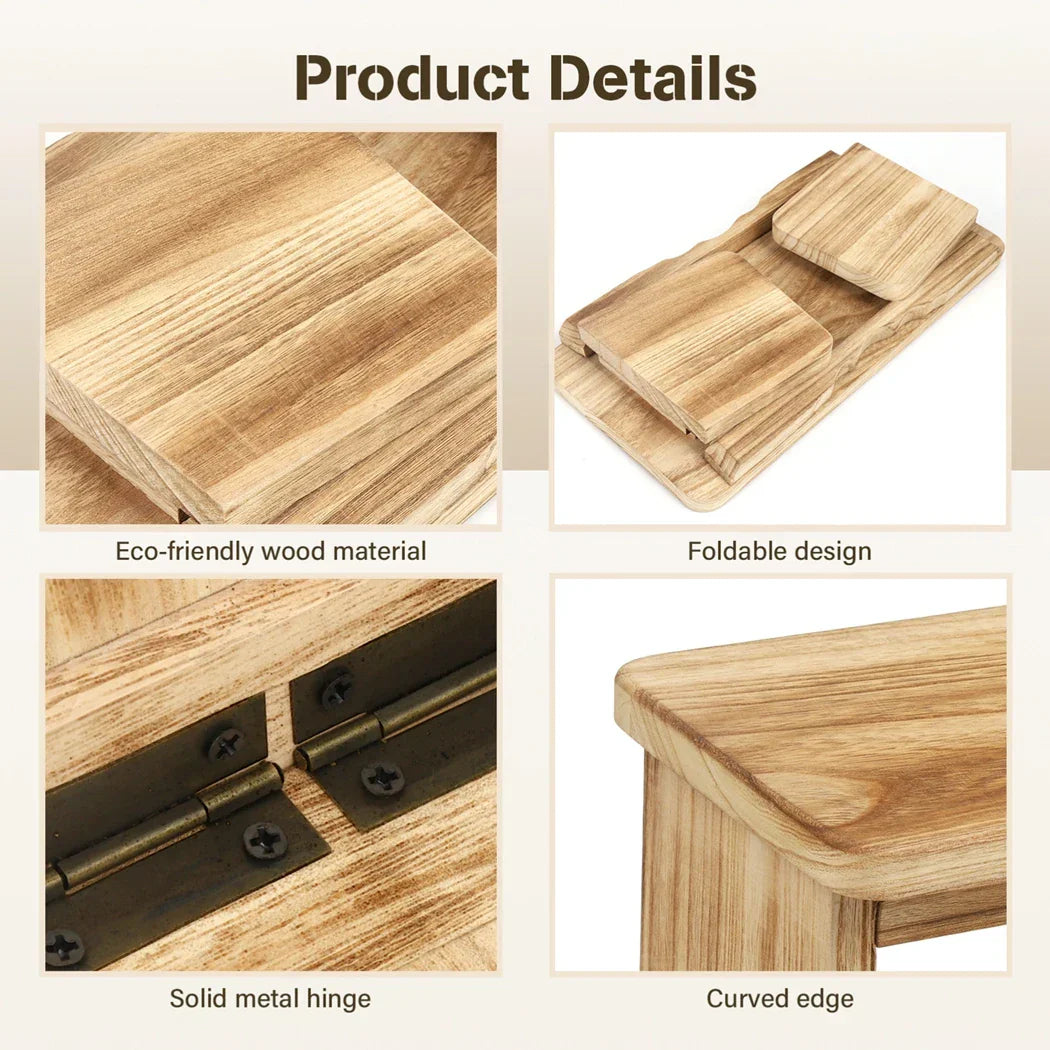 Meditation Bench Wooden Yoga Meditation Bench Foldable Ergonomic