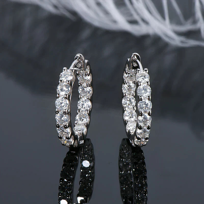 IOGOU Hoops 100% 925 Sterling Silver Real 3mm