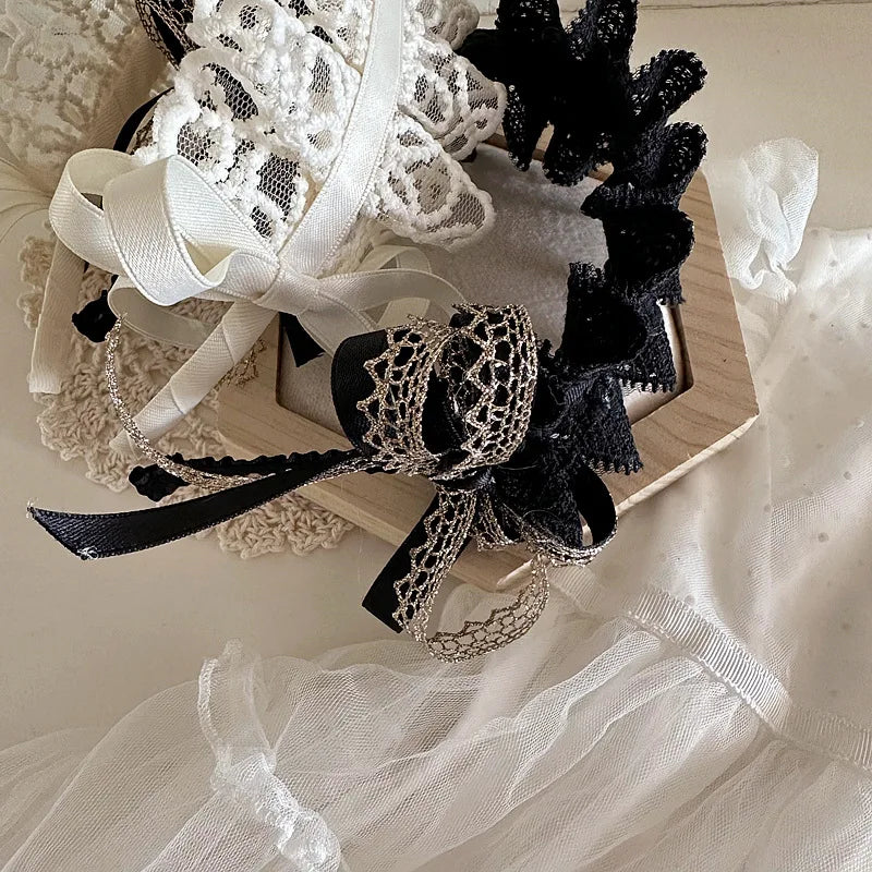 Retro Lace Hairbands for Toddler Girl Sweet Princess