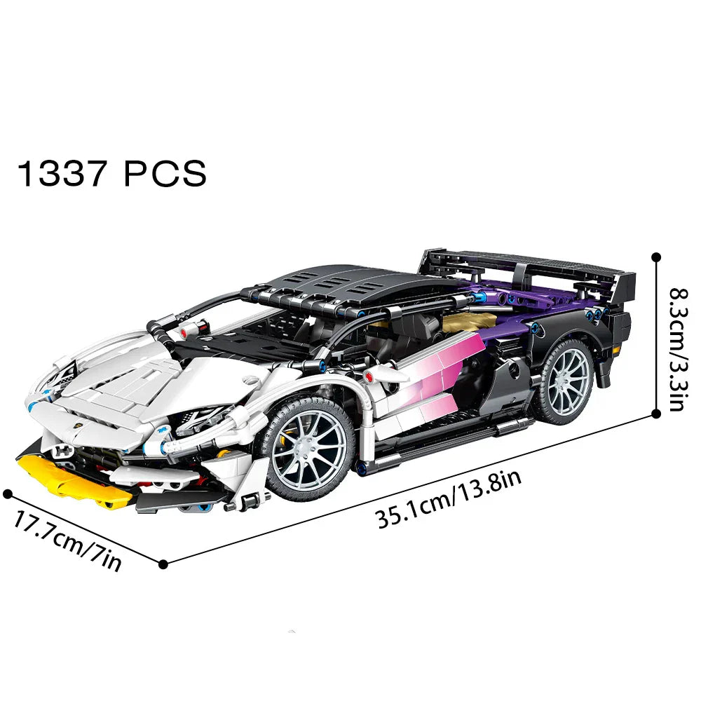 Riceblock Technical 1:14 Racing Sport Car Model Building