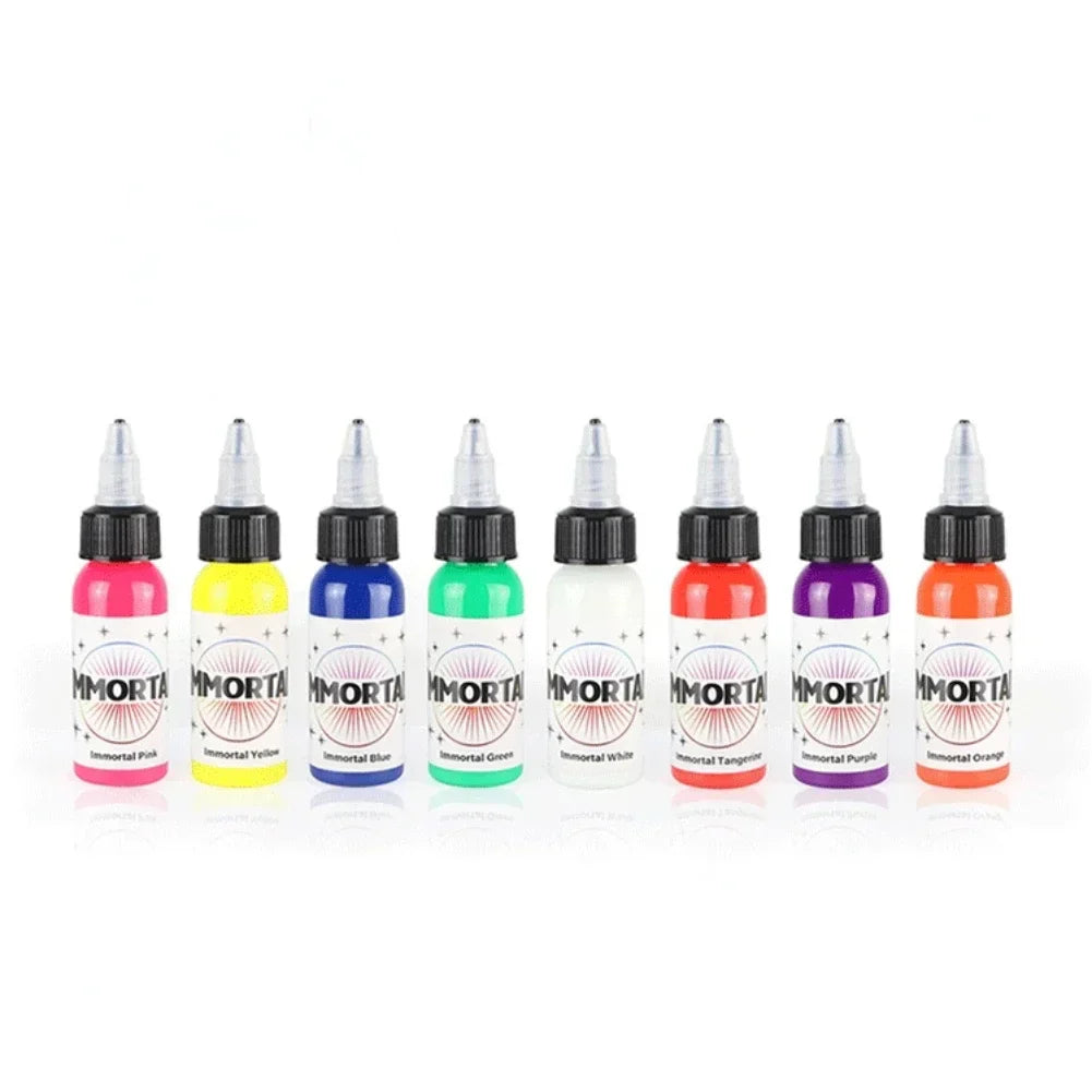 7 Colors Purple Light Tattoo Inks Professional Permanent