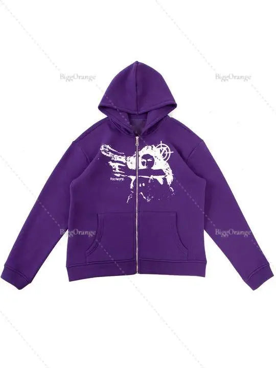 High quality Men Hip Hop Sweatshirt Hoodie Print
