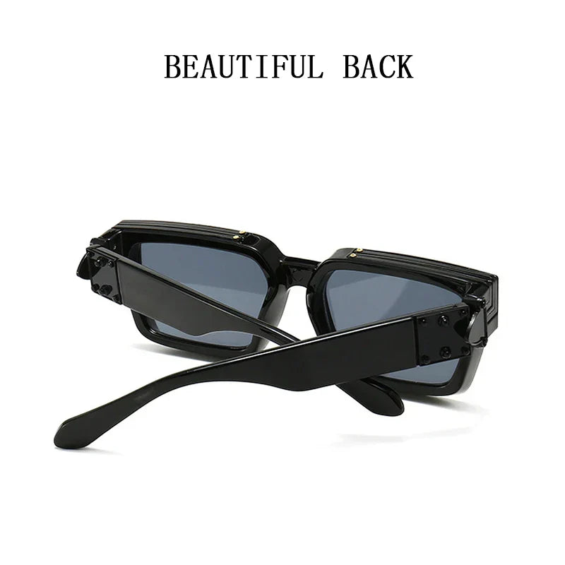 Retro Millionaire Sunglasses For Men 2024 Vintage Square