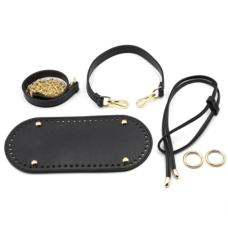 7pcs set Handmade Handbag Shoulder Strap Woven Bag