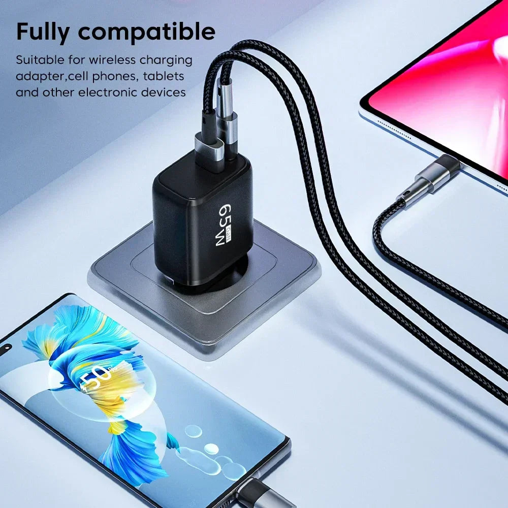 65W GaN USB C Charger Fast High Speed