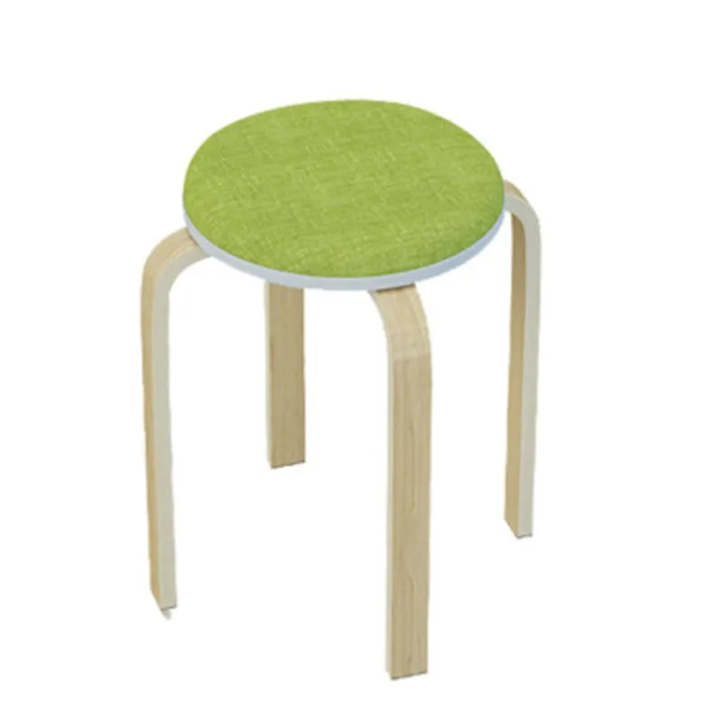 Teak Round Stool Household Bench Stool Solid Wood