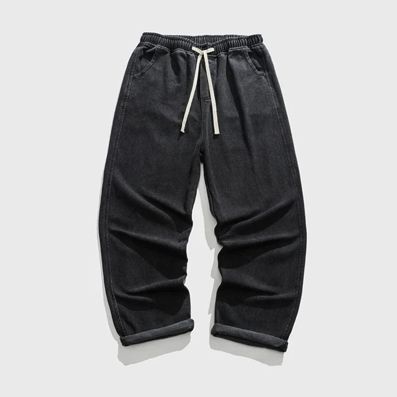 New Men's Jeans Denim Blue Denim Pants Long