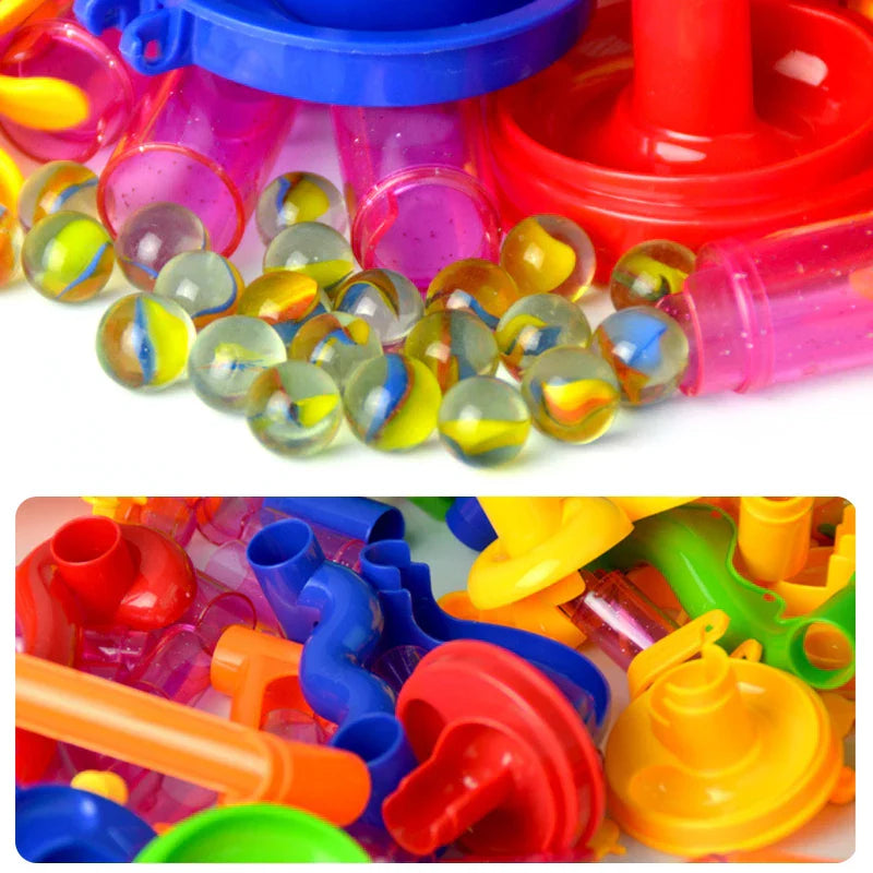 Marble Run Race Track Building Blocks Kids 3D