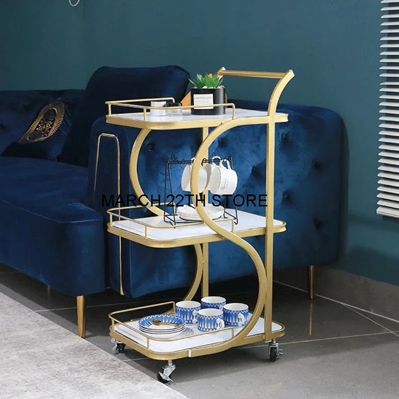 Kitchen Bar Trolley Food Truck Basket Cabinets Hotel
