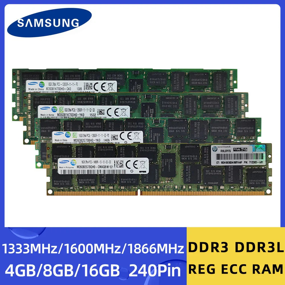 Samsung Memoria DDR3 DDR3L 4GB 8GB 16GB 1333