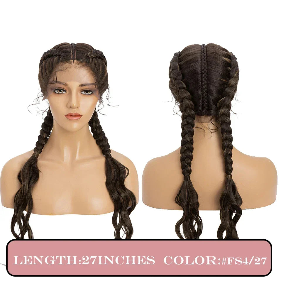 My-Lady Synthetic 27inches Lace Front Hair Wig Black