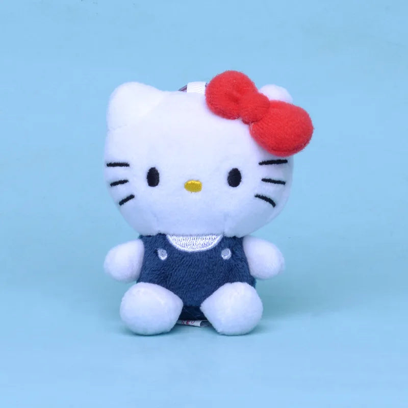 Sanrio Hello Kitty Plush Toys Keychain Kawaii Hello Kitty Stuff Car Key Backpack Decor Keyring Peluches Doll 헬로키티 Birthday Gift