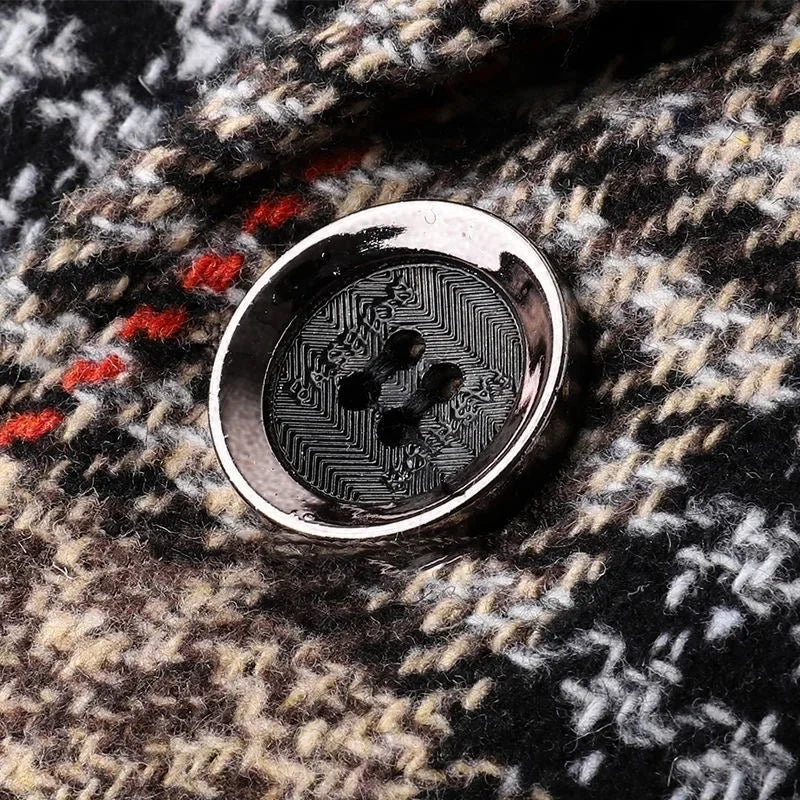 New Autumn Men Plaid Blazers Suits Jackets Male