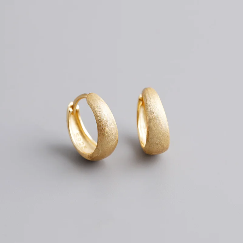 WANTME 925 Sterling Silver Premium Matte Minimalism Unisex