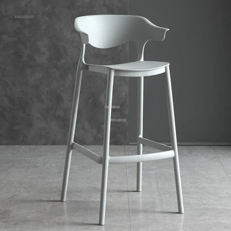 Nordic Plastic Living Room Leisure Bar Chairs Modern