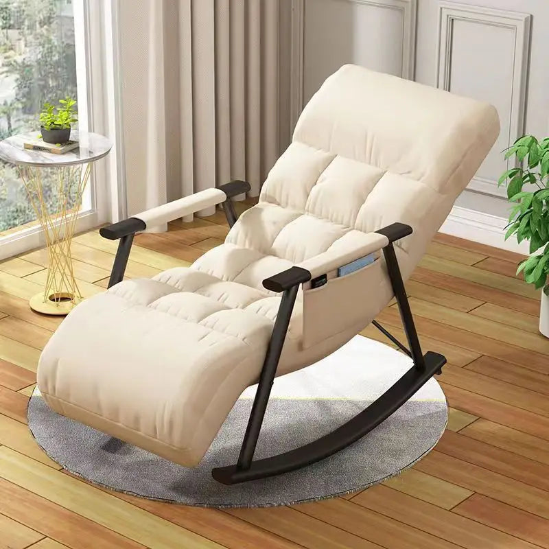 Nordic Rocking Chair, Deck Chair Lazy Household BalconyAdult
