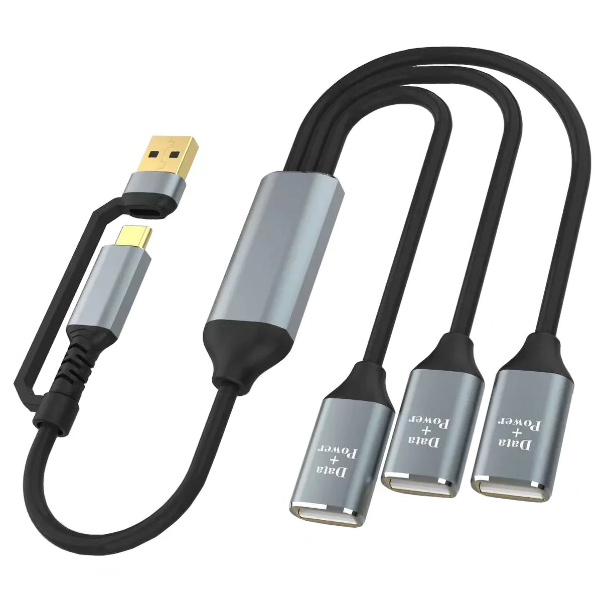 3 in 2 USB C HUB 2.0 Type