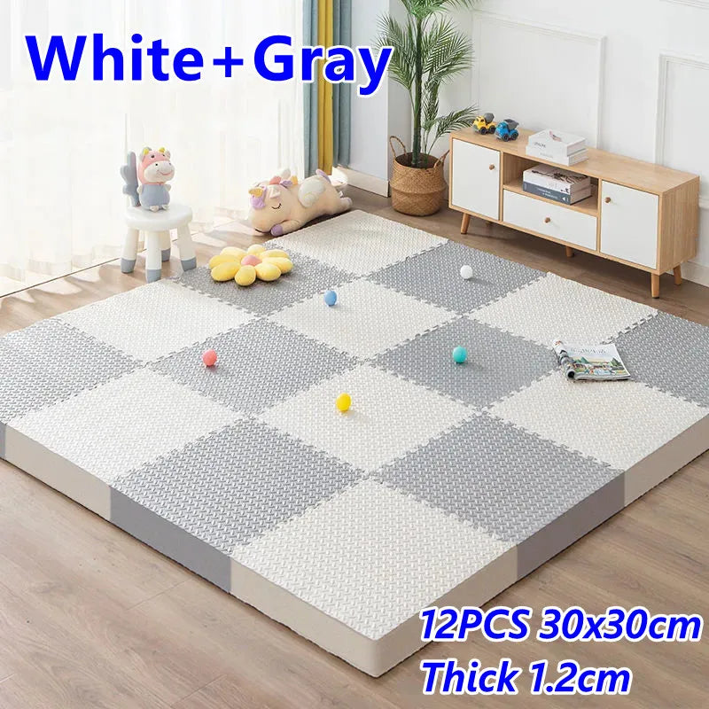 Baby Game Mat 12PCS Puzzle Mat Thick 1.2cm