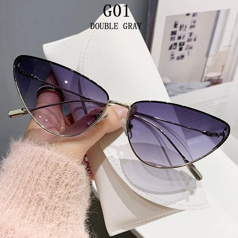 New Cat Eye Sunglasses Women Trendy 2023 Vintage