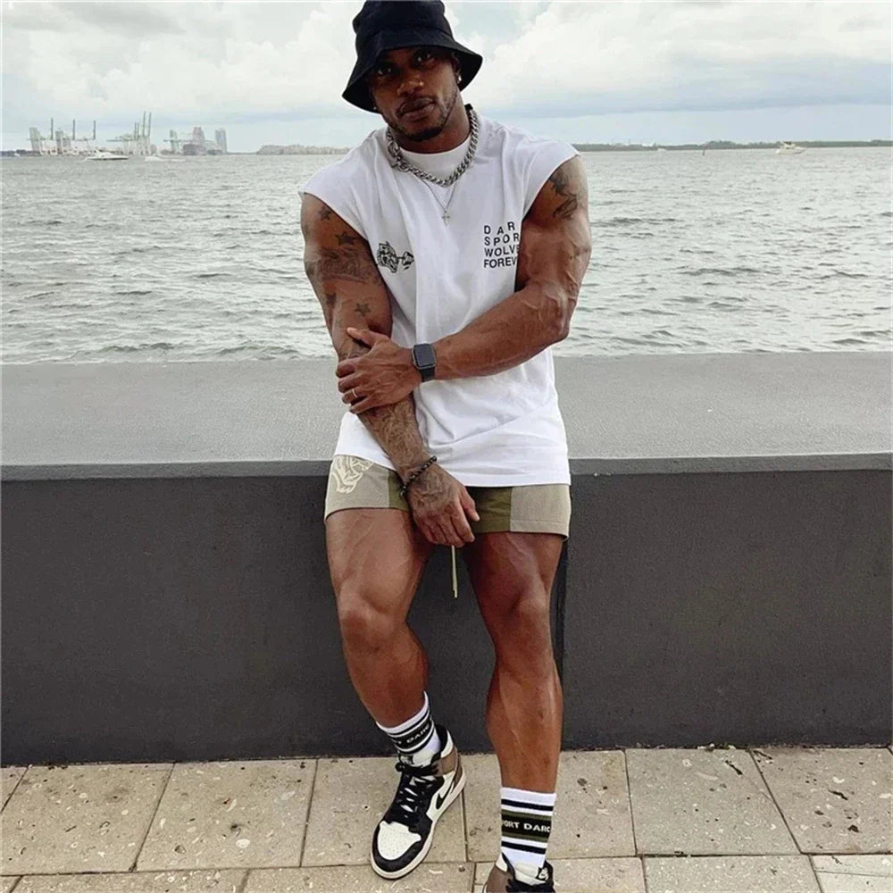 Summer NEW Brand Men Gym Tank Tops Workout