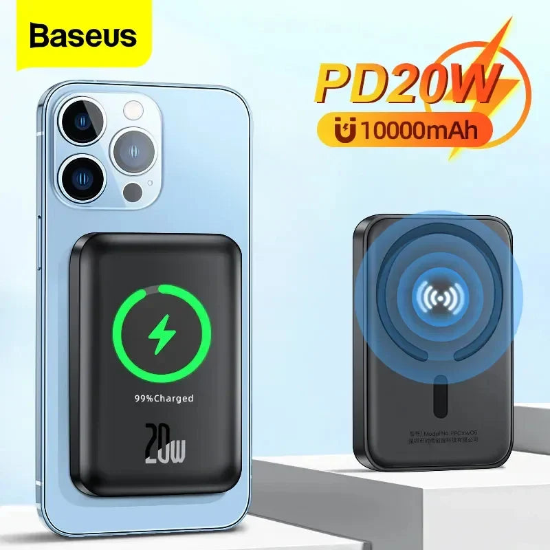 Baseus 6000mAh Power Bank Magnetic Wireless Charger 10000mAh