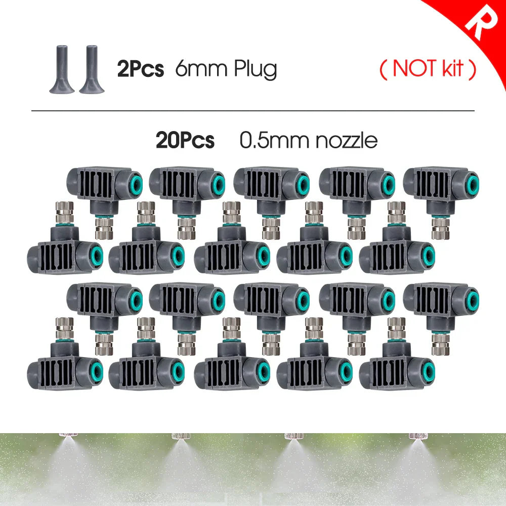 0.5MM Adjustable Spray Nozzle Automatic Irrigation Equipment 45W