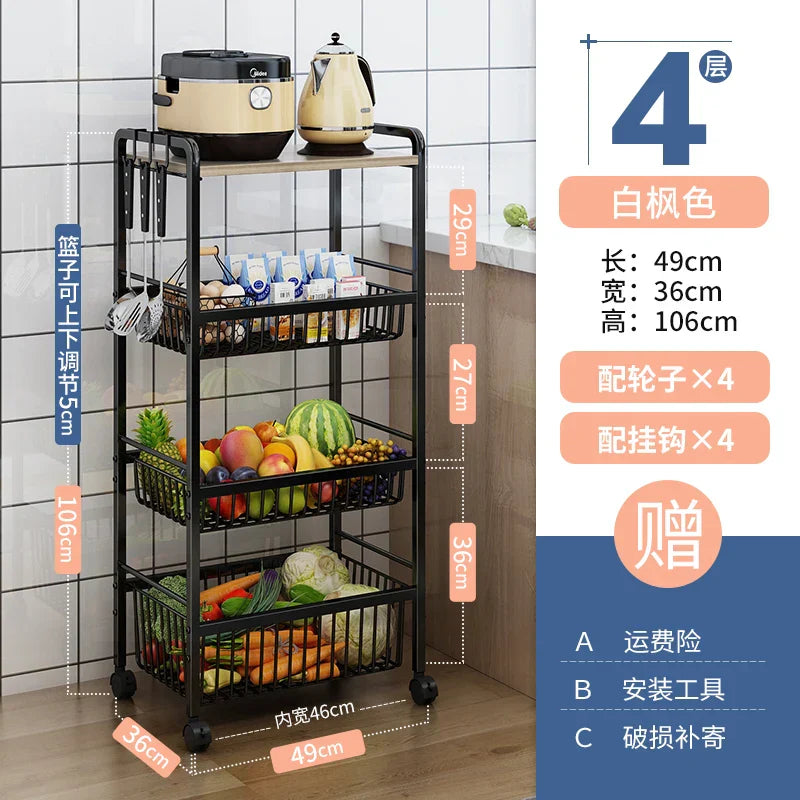 Bakers Trolley Kitchen Islands Shelves Storage Trolley Kitchen