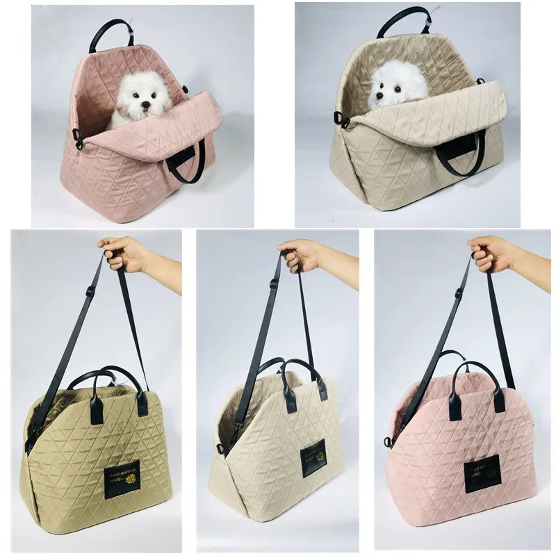 Portable Warm Kennel Pet Dog Carrier Bag Car