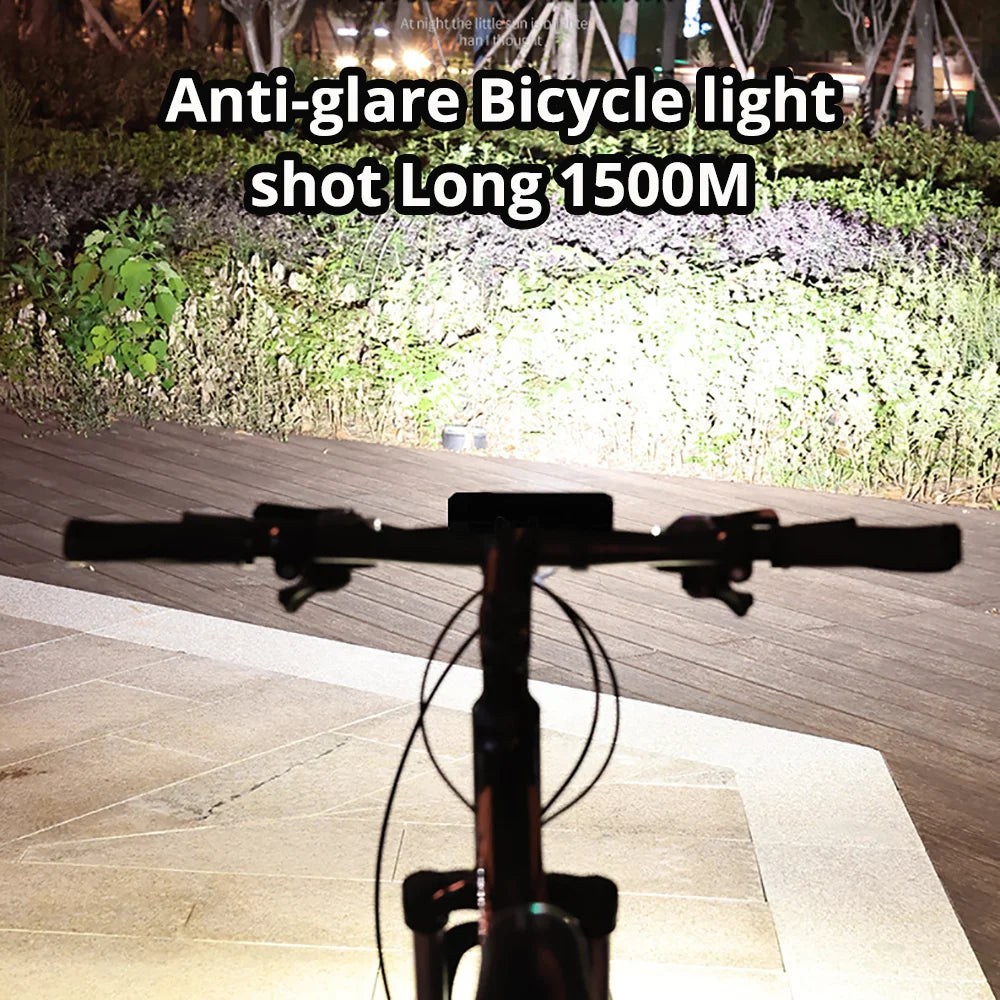 8000Mah Bike Front Lights Waterproof Bicycle Led light
