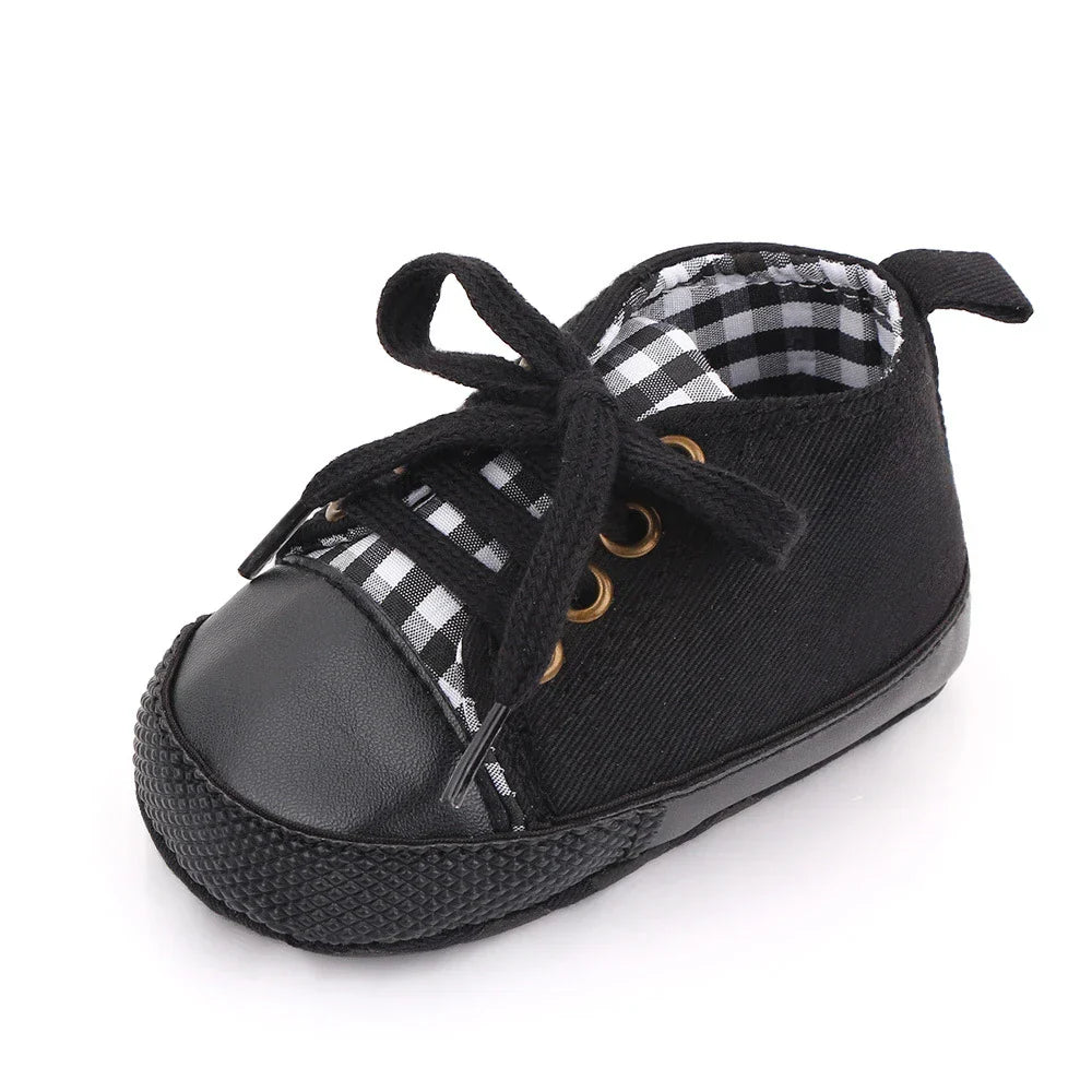 Baby Canvas Classic Sneakers Newborn Print Star Sports