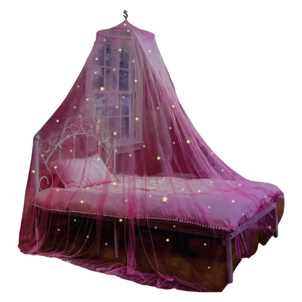 Bedcover Curtain Fluorescent Stars Design 2 Sizes Protection