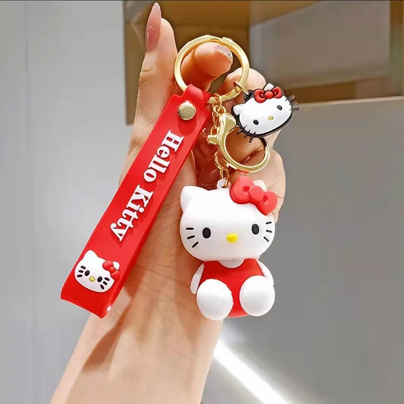 Kawaii Sanrio Hello Kitty Keychain Cartoon Doll Cute