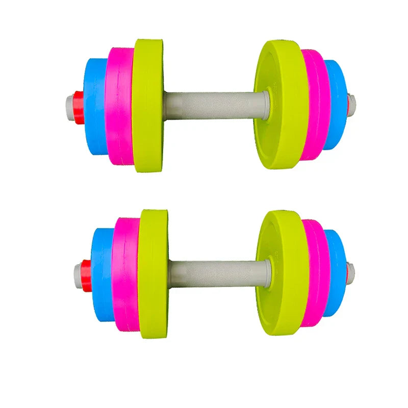 Children dumbbell detachable long barbell child boy girl