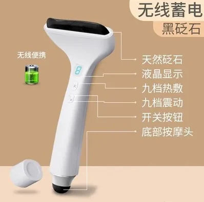 Electric Bian stone long handle scraping board, eye