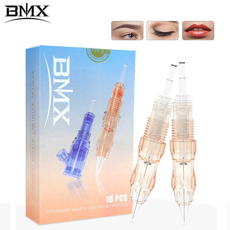 BMX 10PCS PMU Cartridges Tattoo Needles Micropigmentation for