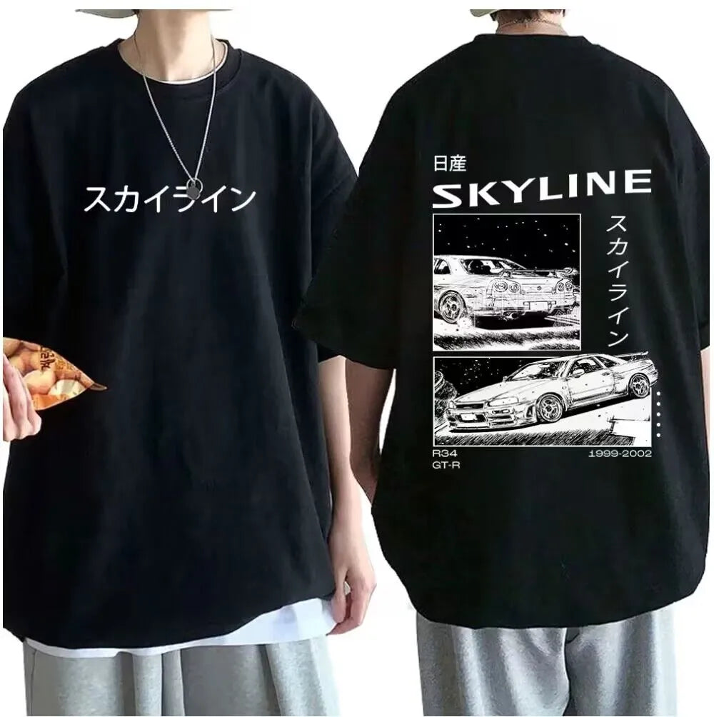 Men's Cotton T-Shirt Drift Japan Anime AE86 Inifirst
