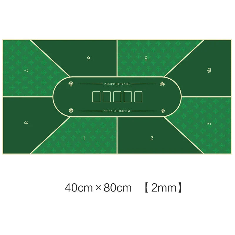 Deluxe Suede Texas Holdem Game Table Mat Nonslip