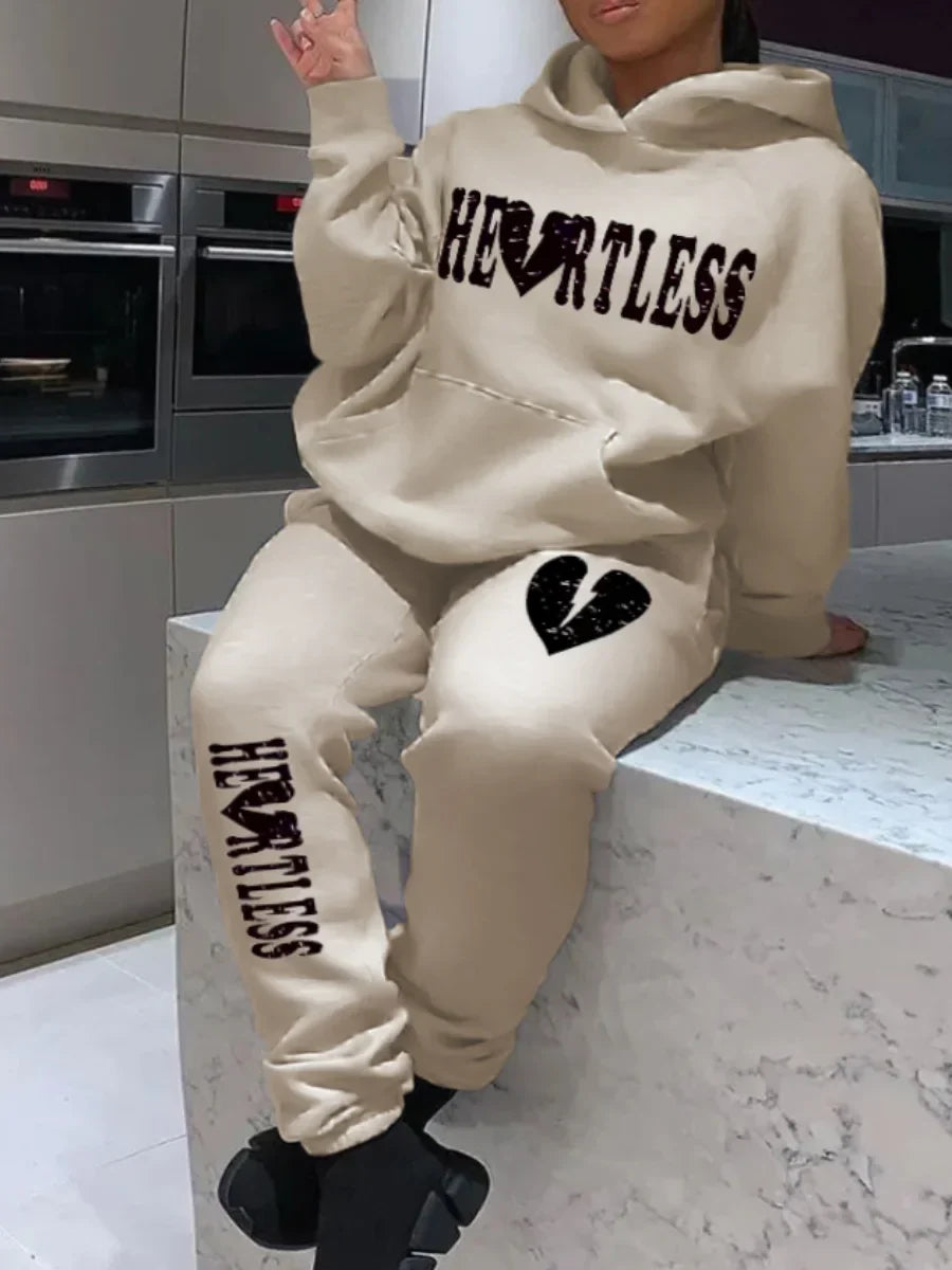 LW Plus Size Woman Tracksuit Two Piece Set