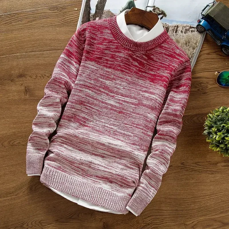 Men's Clothing Pullovers Round Collar Crewneck No Hoodie