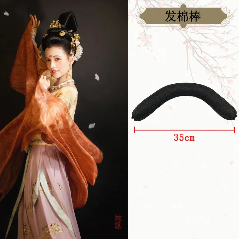 Hanfu Wig Headband Universal Cotton Rod Women Hair