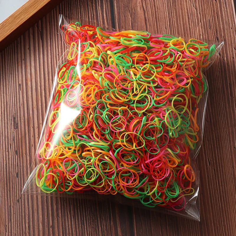 2000 Piece Pack Children's High Elasticity Rubber Band