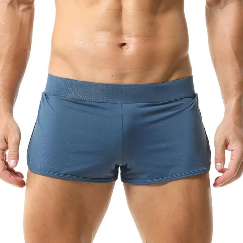 Men's Sports Shorts Mesh Breathable Pajamas Shorts Sexy
