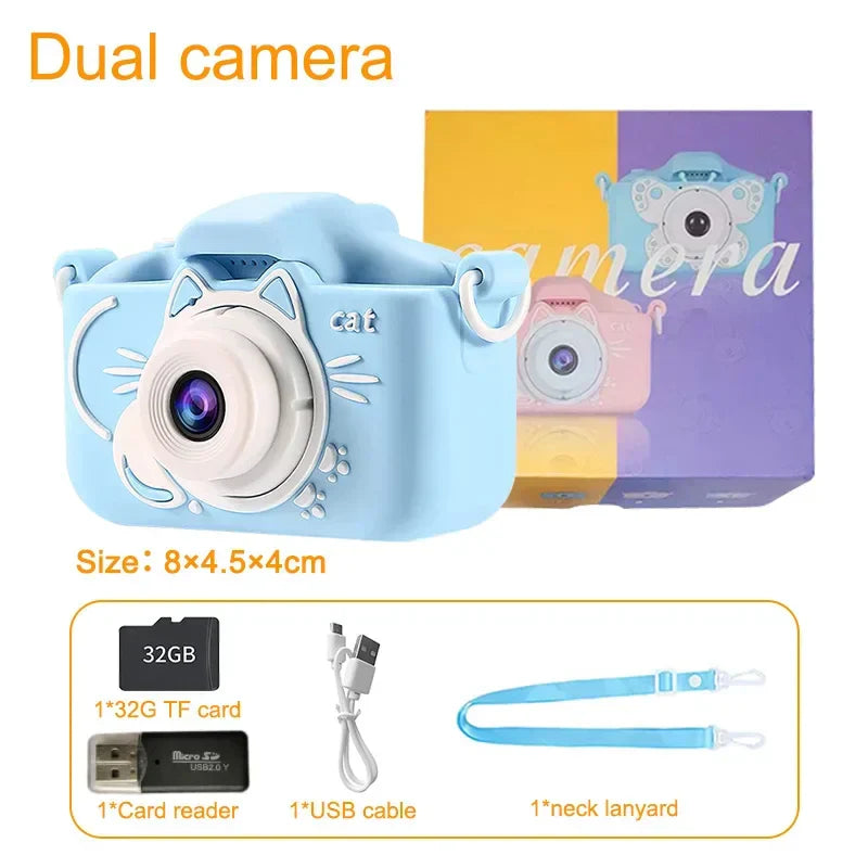 Children's Camera 2 Inch Dual Camera 1080P HD