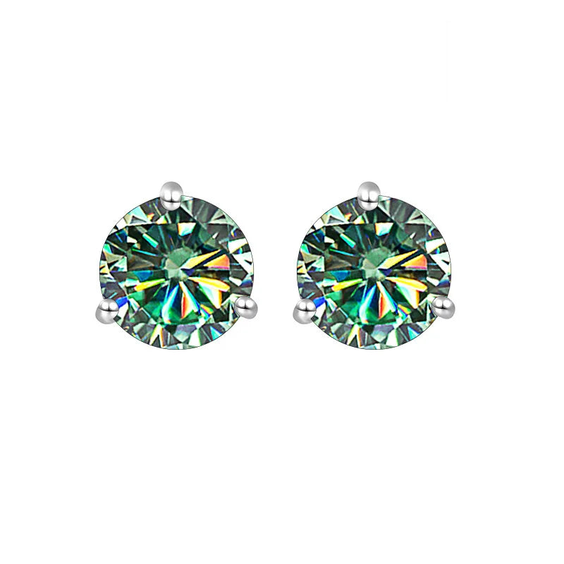 Gica Gema Premium 0.5-1ct Moissanite Diamond Stud Earrings