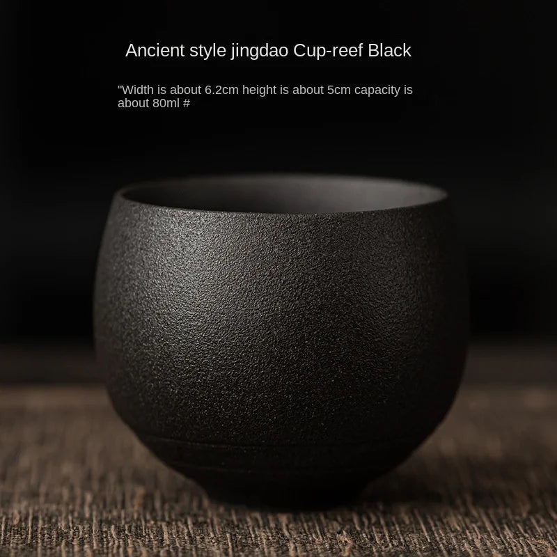 Japanese Style Handmade Stoneware Tea Cup Kung Fu