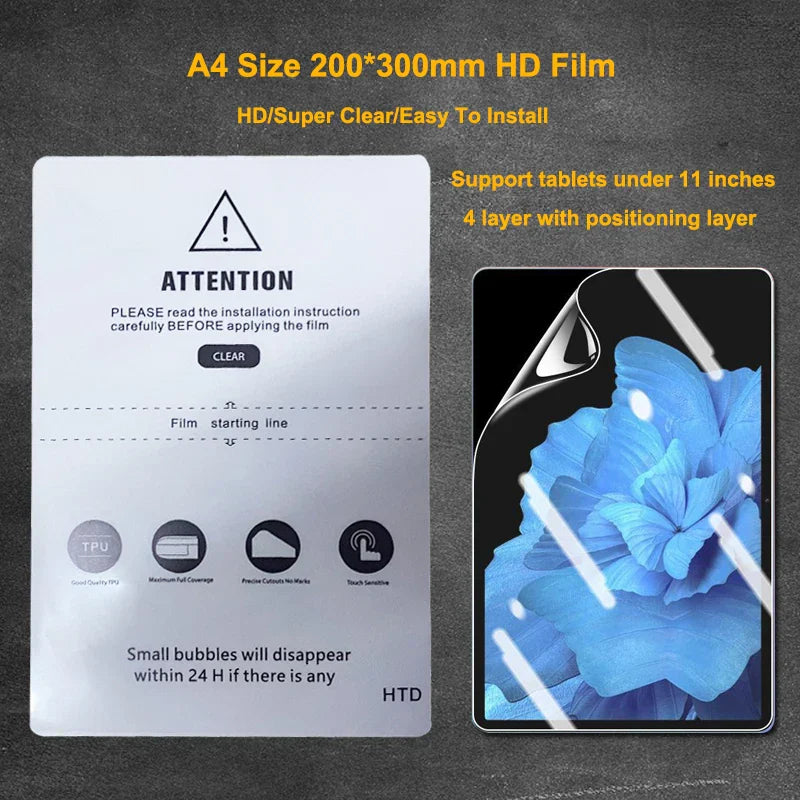 VORMIR 20pcs Universal Tablets Film Hydrogel Movies Screen
