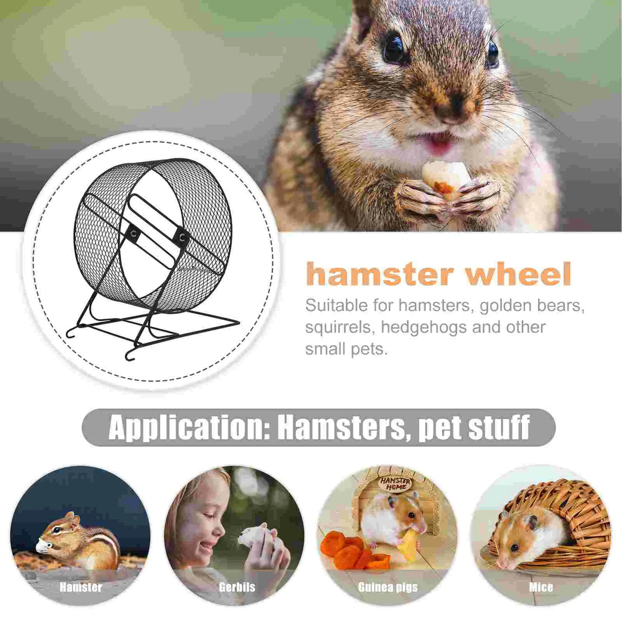Wheel Hamster Exercise Running Small Silent Chinchilla Largehedgehog