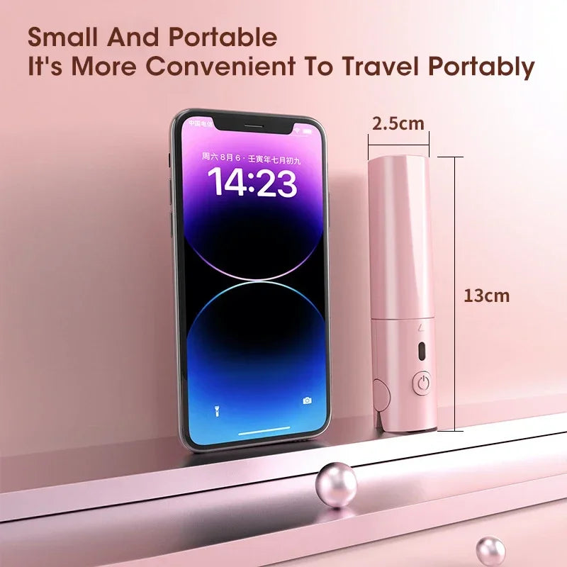 Hair Straightener Curler Comb Mini USB Plug in