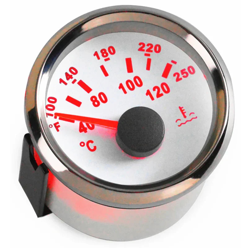 52mm Auto Water Temp Gauge 40~120℃ for Boat & Car